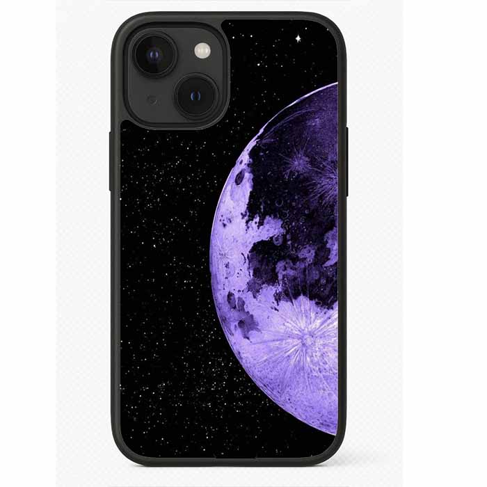 Aesthetic Purple Moon Premium Glossy Phone Case