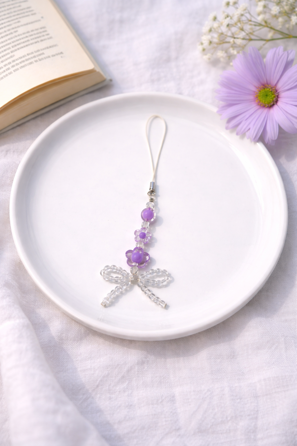 Purple Flower Charm